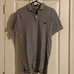 Men’s American Eagle Polo Small Athletic Fit Gray